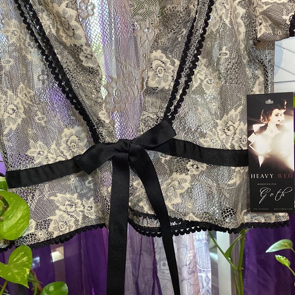 Rare Heavy Red Spring Tea Jacket. Size XL - Picture 3 of 9